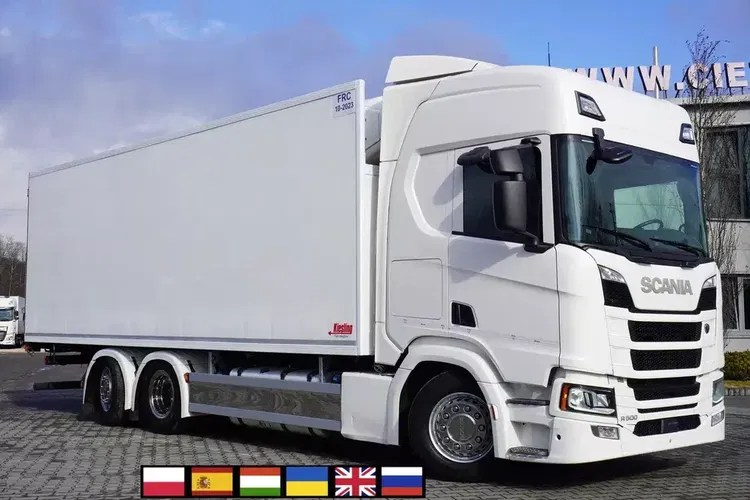 Scania R500 6x2 / Chłodnia hakowa Kiesling / Thermoking T-1200R / oś skrętna zdjęcie 1