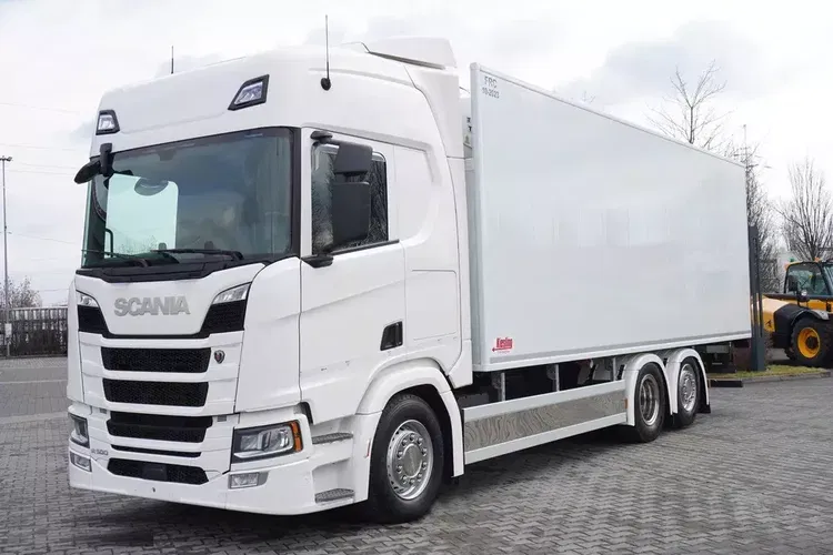 Scania R500 6x2 / Chłodnia hakowa Kiesling / Thermoking T-1200R / oś skrętna zdjęcie 11