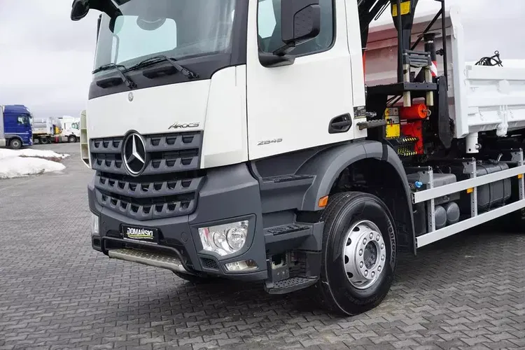 Mercedes AROCS / 2645 / E 6 / WYWROTKA + HDS / 6 X 4 / HYDROBURTA / ŁYŻKA / WIDŁY zdjęcie 21