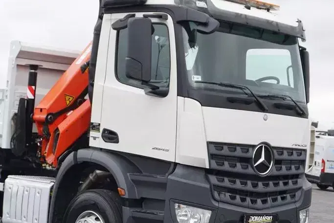 Mercedes AROCS / 2645 / E 6 / WYWROTKA + HDS / 6 X 4 / HYDROBURTA / ŁYŻKA / WIDŁY zdjęcie 28