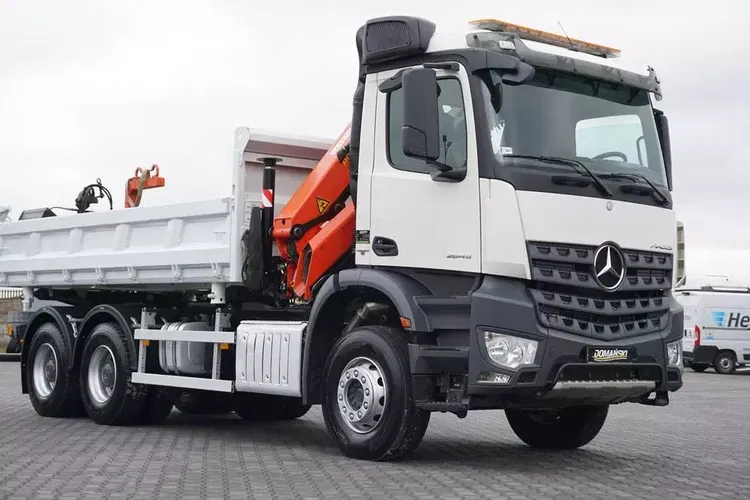 Mercedes AROCS / 2645 / E 6 / WYWROTKA + HDS / 6 X 4 / HYDROBURTA / ŁYŻKA / WIDŁY zdjęcie 29
