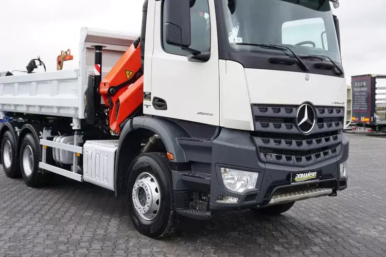 Mercedes AROCS / 2645 / E 6 / WYWROTKA + HDS / 6 X 4 / HYDROBURTA / ŁYŻKA / WIDŁY zdjęcie 30