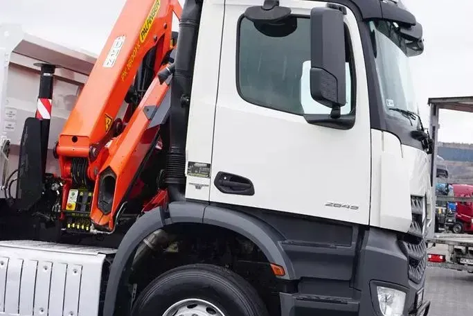 Mercedes AROCS / 2645 / E 6 / WYWROTKA + HDS / 6 X 4 / HYDROBURTA / ŁYŻKA / WIDŁY zdjęcie 32
