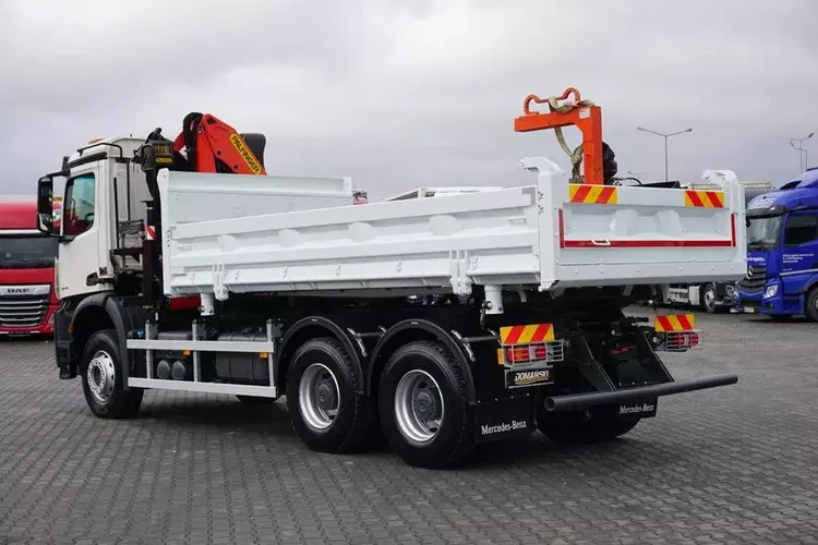 Mercedes AROCS / 2645 / E 6 / WYWROTKA + HDS / 6 X 4 / HYDROBURTA / ŁYŻKA / WIDŁY zdjęcie 8