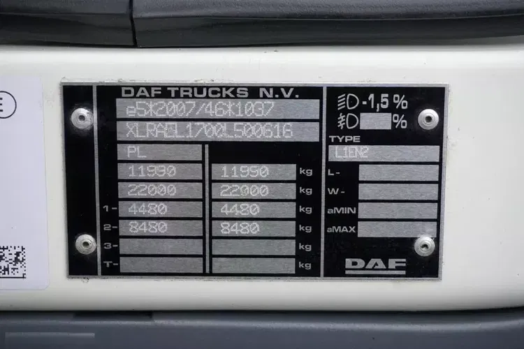 DAF LF / 260 / ACC / E 6 / FIRANKA / 18 PALET / DŁ. 7.2 M zdjęcie 11