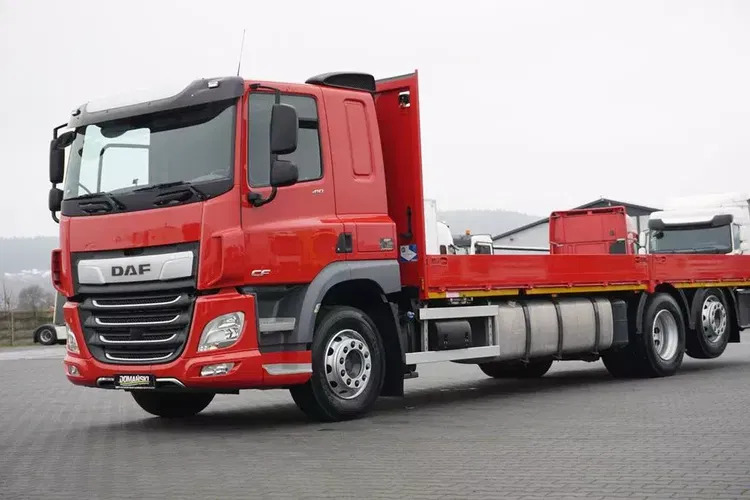 DAF CF / 410 / ACC / E 6 / SKRZYNIOWY + NAJAZDY / DŁ. 8,5 M / OŚ SKRĘTNA / ŁAD. 15 420 KG zdjęcie 22