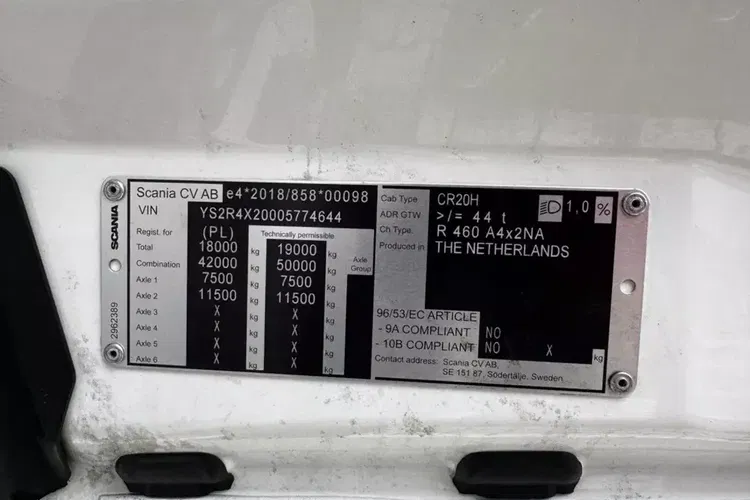 Scania R460a4x2NA ADR FL zdjęcie 24