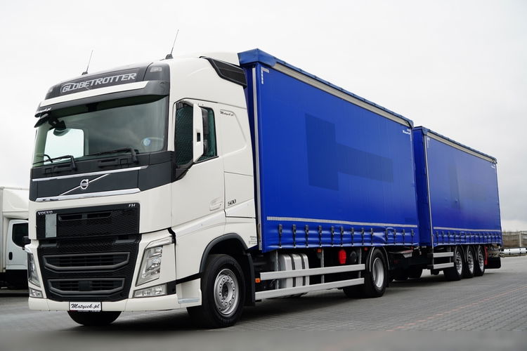 Volvo FH 500 / TANDEM PRZEJAZDOWY 120 M3 / WINDA / KLIMATYZACJA POSTOJOWA / + FRUEHAUF / OŚ PODNOSZONA / SAF / MOCNA PODŁOGA  4x2 zdjęcie 1