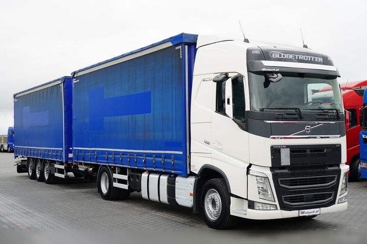 Volvo FH 500 / TANDEM PRZEJAZDOWY 120 M3 / WINDA / KLIMATYZACJA POSTOJOWA / + FRUEHAUF / OŚ PODNOSZONA / SAF / MOCNA PODŁOGA  4x2 zdjęcie 4