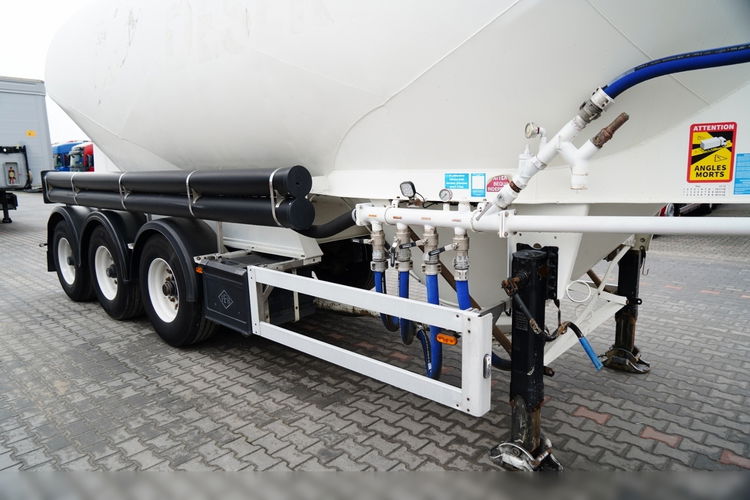 Feldbinder / CEMENTONACZEPA / 2 KOMORY / 37 000 L / SILOS / DO MATERIAŁÓW SYPKICH  / ALUFELGI zdjęcie 9