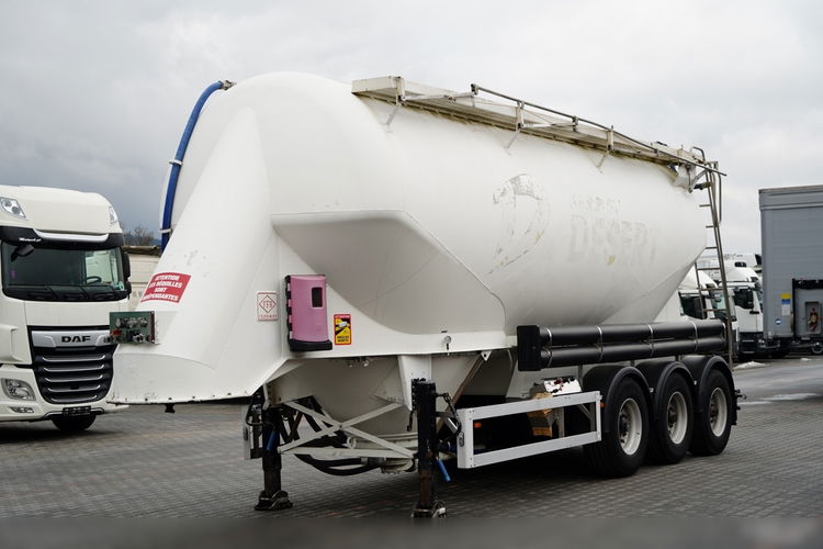 Feldbinder / CEMENTONACZEPA / 2 KOMORY / 37 000 L / SILOS / DO MATERIAŁÓW SYPKICH  / ALUFELGI zdjęcie 3
