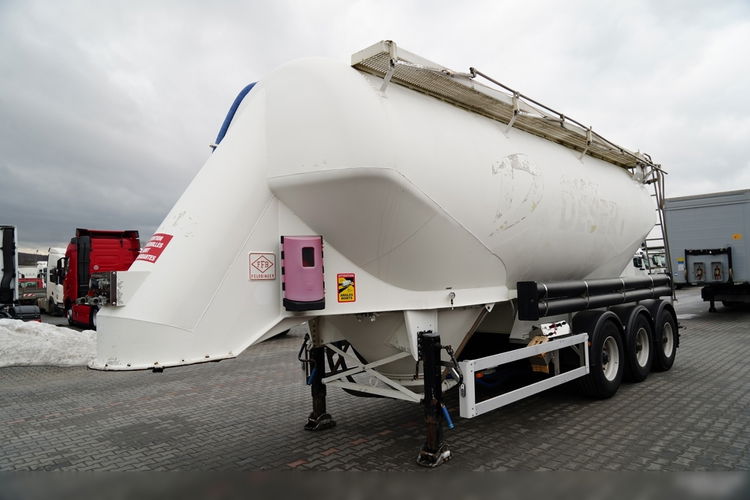 Feldbinder / CEMENTONACZEPA / 2 KOMORY / 37 000 L / SILOS / DO MATERIAŁÓW SYPKICH  / ALUFELGI zdjęcie 4