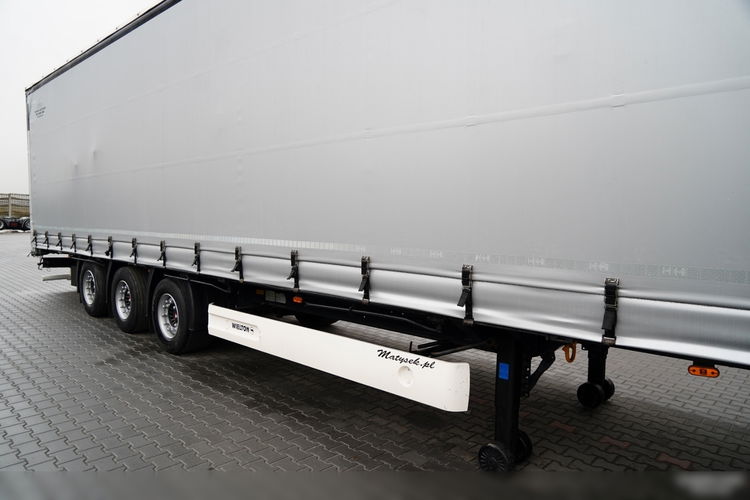 Wielton FIRANKA / MEGA / DACH PODNOSZONY / SYSTEM BDE - ROZSUWANE SŁUPKI / SAF / DACH ZBROJONY zdjęcie 9