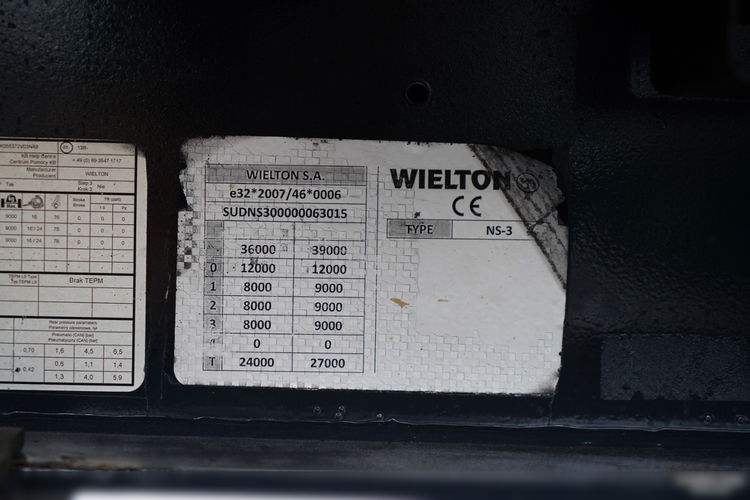 Wielton FIRANKA / MEGA / DACH PODNOSZONY / SYSTEM BDE - ROZSUWANE SŁUPKI / SAF / DACH ZBROJONY zdjęcie 29