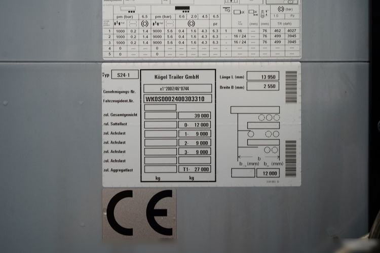 Kogel KOEGEL / FIRANKA / STANDARD  / KOSZ NA PALETY / OŚ PODONOSZONA / SAF / OPONY 100%  zdjęcie 28