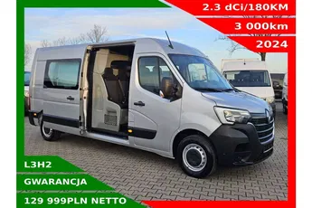Renault Master L3H2 129999zł Netto Brygadówka 7 osób 2.3 dCi/180KM