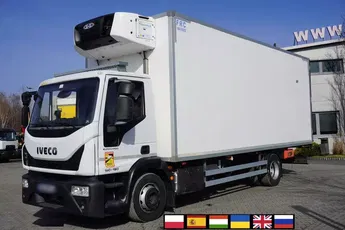 Iveco Eurocargo 140-190 4x2 E6 / Chłodnia hakowa / Podnośnik do tusz Dhollandia / Carrier Supra 850