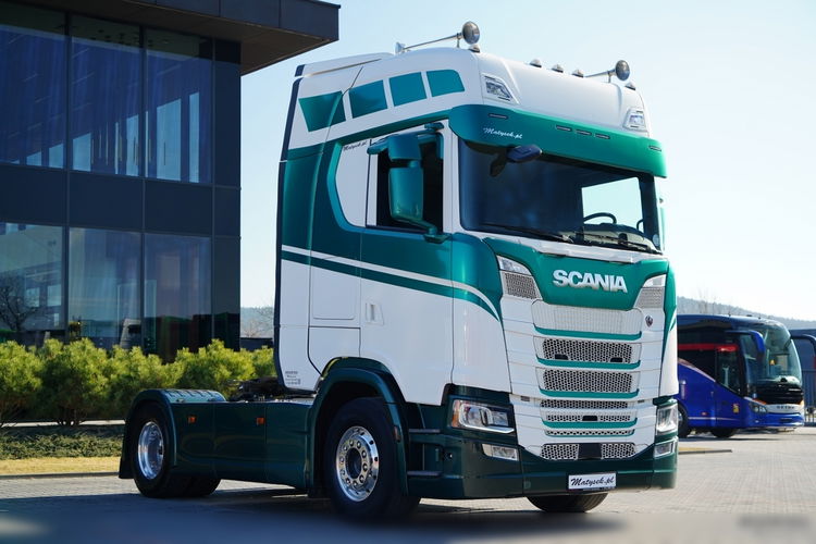 Scania S 500 / RETARDER / KLIMA POSTOJOWA / CAŁA NA PODUSZKACH / ALUFELGI / SKÓRY / zdjęcie 1