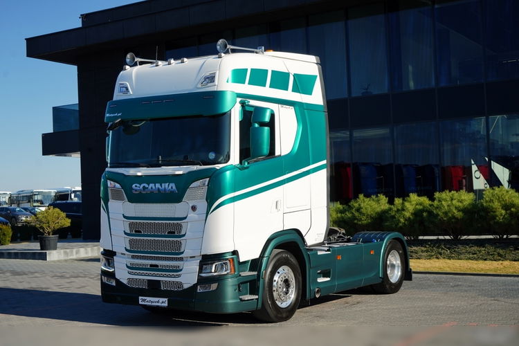 Scania S 500 / RETARDER / KLIMA POSTOJOWA / CAŁA NA PODUSZKACH / ALUFELGI / SKÓRY / zdjęcie 4