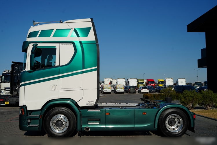 Scania S 500 / RETARDER / KLIMA POSTOJOWA / CAŁA NA PODUSZKACH / ALUFELGI / SKÓRY / zdjęcie 6