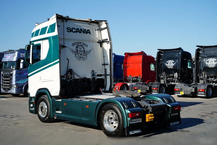 Scania S 500 / RETARDER / KLIMA POSTOJOWA / CAŁA NA PODUSZKACH / ALUFELGI / SKÓRY / zdjęcie 7