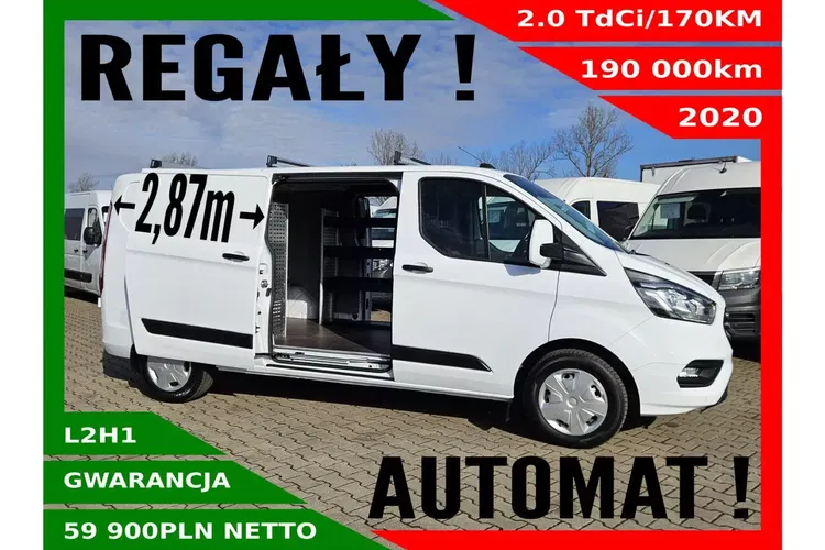 Ford transit-custom L2H1 *59900zł NETTO* Regały 2.0TdCi/170KM zdjęcie 1