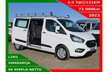 Ford transit-custom L2H1 99999zł NETTO Brygadówka 6 osób 2.0TdCi/131KM
