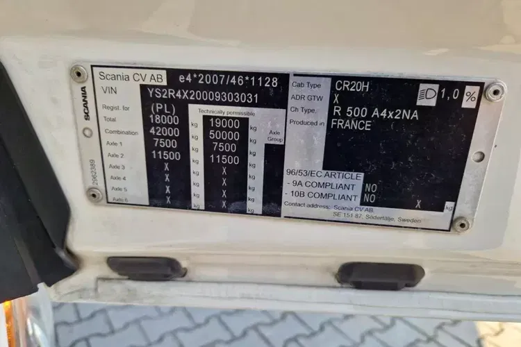 Scania R 500 A4x2NA zdjęcie 24