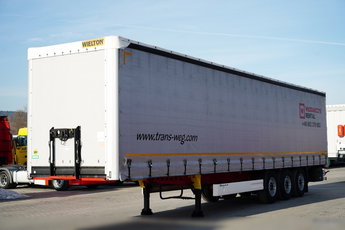 Wielton / FIRANKA STANDARD / MULDA DO STALI - 9 M / OŚ PODNOSZONA / SAF /