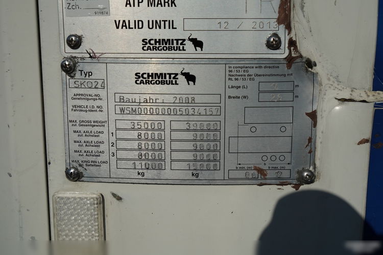 SCHMITZ CARGOBULL / CHŁODNIA / THERMO KING SL-400e / OŚ PODNOSZONA / KOSZ NA PALETY zdjęcie 24