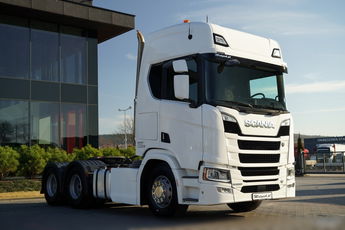Scania R 650 / V8 / 6x4 / HYDRAULIKA /  DMC: 100.000 KG / KLIMA POSTOJOWA / 3 OSIOWY CIĄGNIK SIODŁOWY / OPONY 100% 
