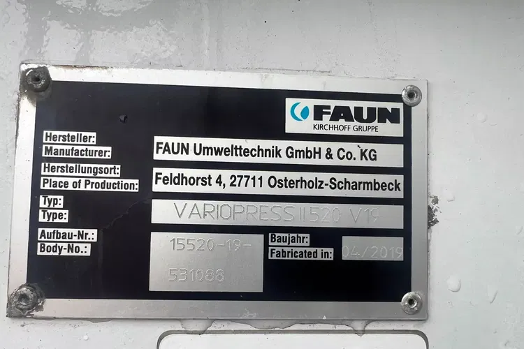 Mercedes AROCS 2536 eur6 FAUN VARIOPRSS520 zdjęcie 11