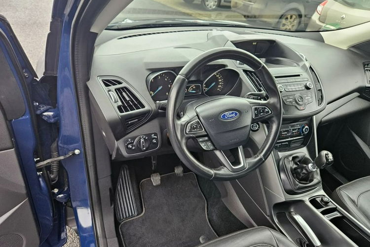 Ford Kuga 2,0 TDCI napęd 4x4 kamera skóry ładna zarejestrowana zdjęcie 13