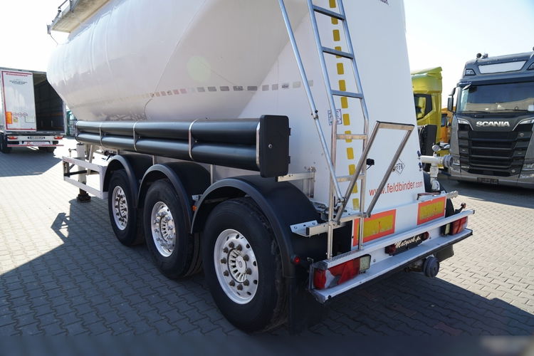 Feldbinder / CEMENTONACZEPA / 3 KOMORY / 37 000 L / SILOS / DO MATERIAŁÓW SYPKICH / OŚ PODNOSZONA / SAF / ALUFELGI zdjęcie 11
