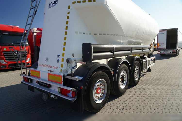 Feldbinder / CEMENTONACZEPA / 3 KOMORY / 37 000 L / SILOS / DO MATERIAŁÓW SYPKICH / OŚ PODNOSZONA / SAF / ALUFELGI zdjęcie 13