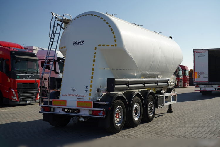 Feldbinder / CEMENTONACZEPA / 3 KOMORY / 37 000 L / SILOS / DO MATERIAŁÓW SYPKICH / OŚ PODNOSZONA / SAF / ALUFELGI zdjęcie 7