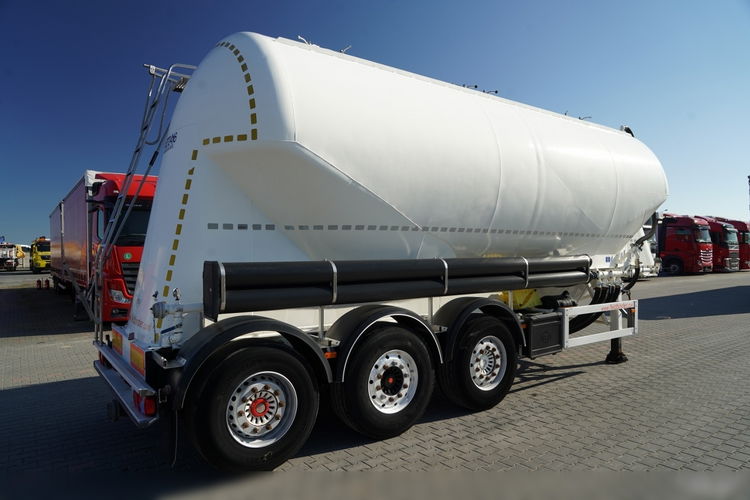 Feldbinder / CEMENTONACZEPA / 3 KOMORY / 37 000 L / SILOS / DO MATERIAŁÓW SYPKICH / OŚ PODNOSZONA / SAF / ALUFELGI zdjęcie 8
