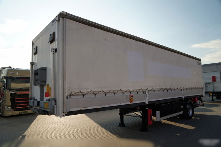 Fruehauf / Burto firanka / 1 OŚ / SKRĘTNA / 9.8M DŁUGOŚĆ / WINDA ZAŁADOWCZA 2 Tony zdjęcie 2