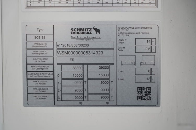 SCHMITZ CARGOBULL /CHŁODNIA / AGREGAT SCHMITZ TKM / 2x OŚ PODNOSZONA / KOSZ NA PALETY / 2023 ROK / zdjęcie 29