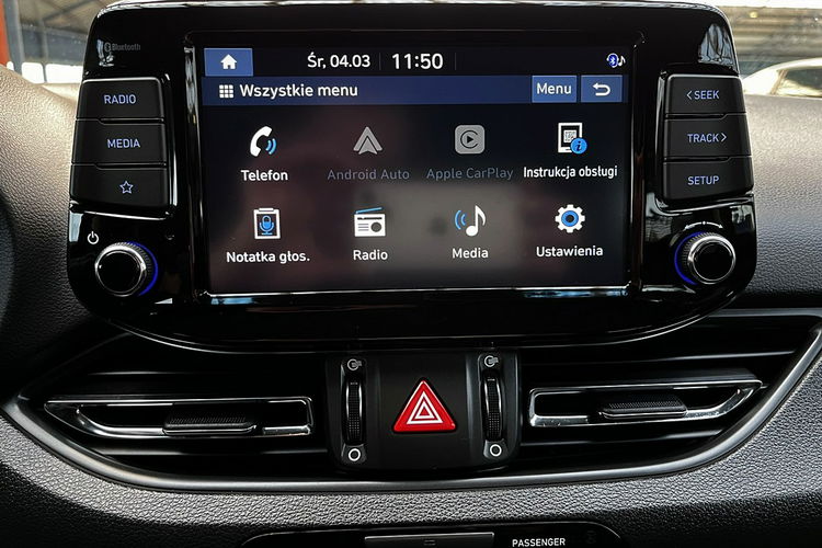 Hyundai i30 1, 5 Turbo Moc:160KM FullLED+NAVI+Kamera GWAR. 1WŁ Krajowy BEZWYPA F23% 4x2 zdjęcie 24