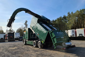 Scania DISAB Saugbagger odkurzacz koparka ssąca substancje sypkie WUKO zasysanie cementu piasku żwiru