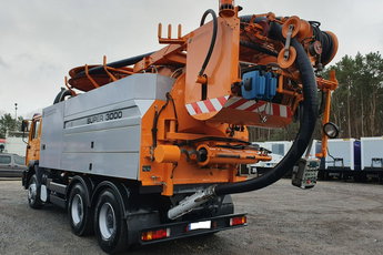 MAN WUKO Wiedemann Super 3000 z recyklingiem 6x4 wynajem WUKO asenizacyjny separator beczka odpady recykling