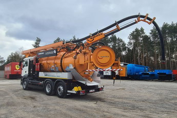 MAN WUKO KROLL KOMBI DO CZYSZCZENIA KANAŁÓW asenizacyjny separator beczka odpady czyszczenie