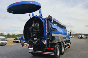 Scania WUKO KAISER EUR-MARK DO CZYSZCZENIA KANAŁÓW WUKO asenizacyjny separator beczka odpady czyszczenie kanalizacja