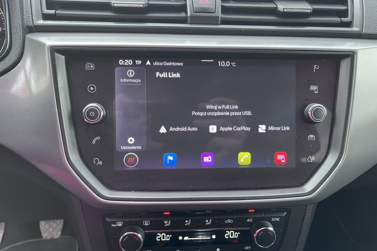 Seat Ibiza 1.0 Zarejestrowany Climatronic Android Czujniki Parko Alu Stan BDB zdjęcie 14