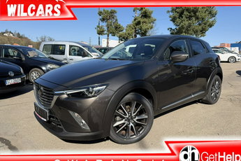 Mazda CX-3 Klimatronic, Podgrz. fotele, Nawigacja, Hak, Head-Up, Skóra