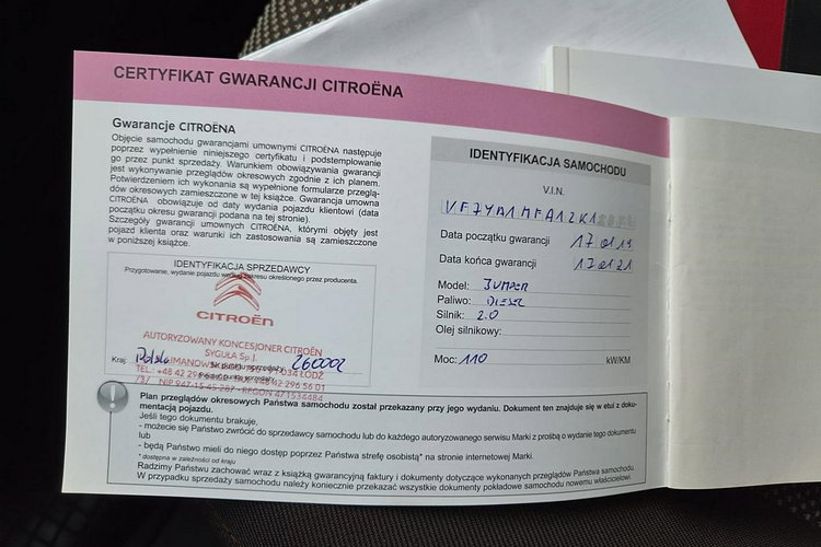 Citroen Jumper L1H1 Pack klim 2019 rej zdjęcie 9