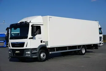 MAN TGM / 12.250 / EURO 6 / KONTENER + WINDA / 20 PALET / DŁ. 8 M