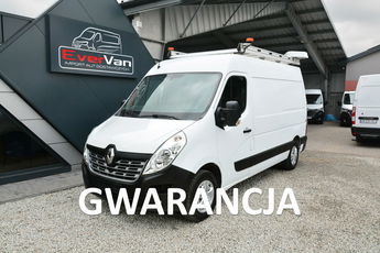 Renault Master średniak L2H2 3 osobowy blaszak pełna opcja regały serwis warsztat