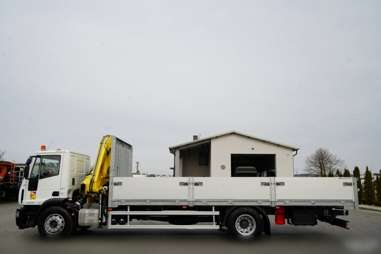 Iveco 180E25 / 4X2 / SKRZYNIOWY 7, 5m + HDS HYVA HB150X MAX UDŹWIG 5 200KG / STEROWNIE RADIOWE  / ROTATOR / AUTOMAT  zdjęcie 9